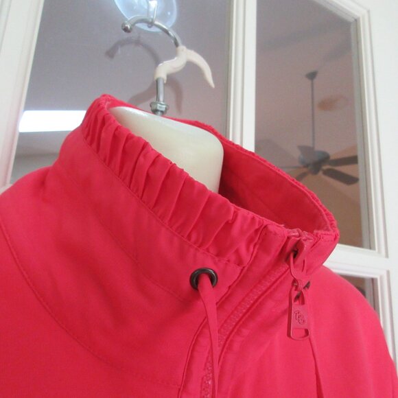 Like new Betty Barclay Elements lightweight dark tangerine color jacket Size 12 - Picture 3 of 6